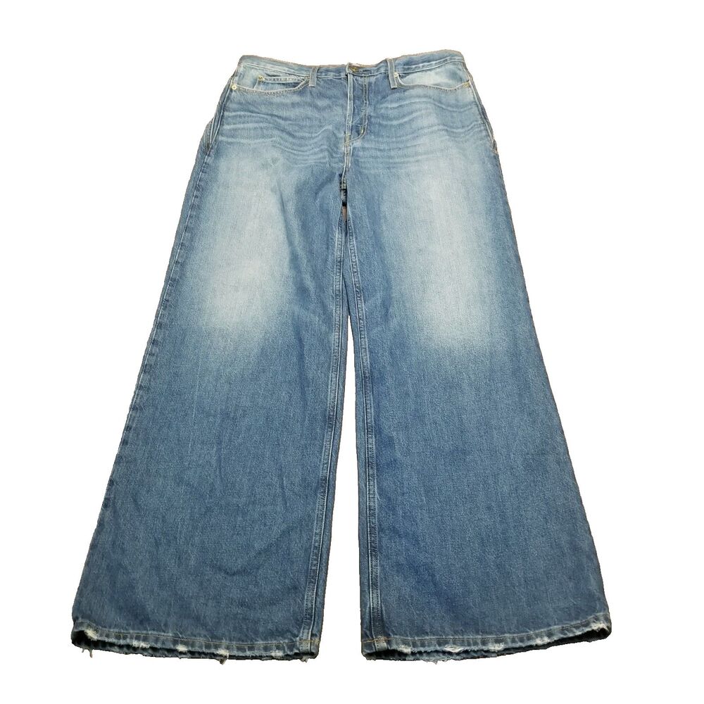 Frame The Pixie 1978 Jeans Women's Size 31 Wide Leg Celeste Blue Denim (36x31.5)